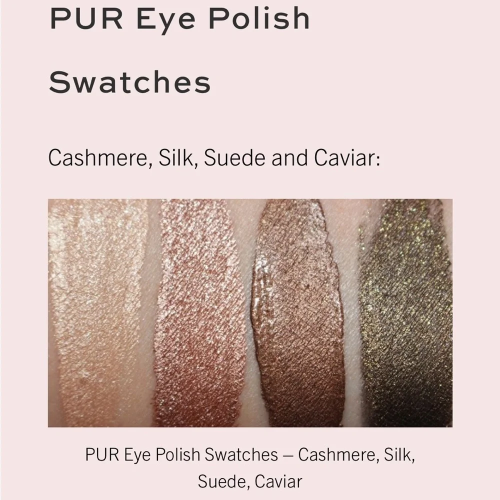 NIB Pur Eye Polish Eye Shadow/Base in Caviar Dark Brown Full Size